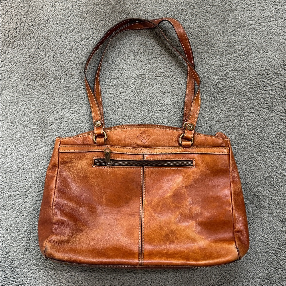 Patricia Nash Poppy Tote Brown Leather Bag